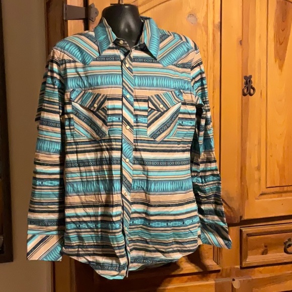 Men’s Rock & Roll Denim Long Sleeve Shirt - Picture 1 of 5